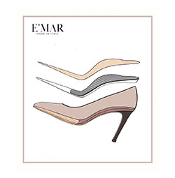 Emar sketch of the insole technology for pumps